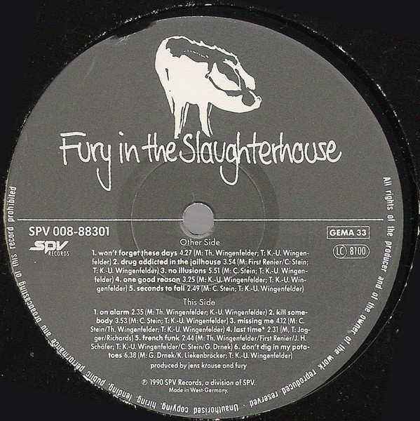 Cover Fury In The Slaughterhouse - Jau! (LP, Album) Schallplatten Ankauf