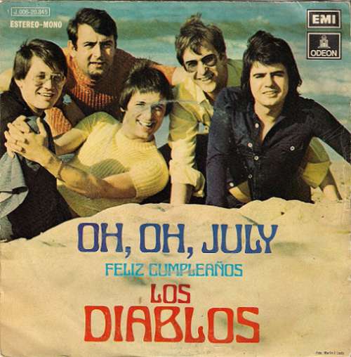 Cover Los Diablos (2) - Oh, Oh, July (7, Single) Schallplatten Ankauf