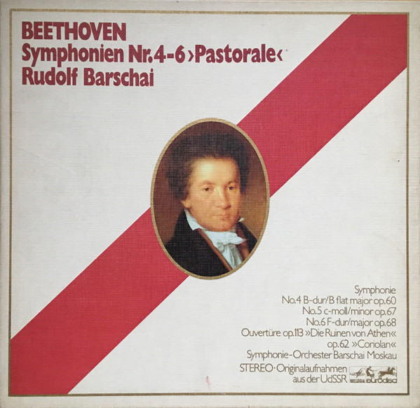 Cover Beethoven*, Symphonie-Orchester Barschai Moskau* , Conductor Rudolf Barschai* - Symphonien Nr. 4-6 ›Pastorale‹ (3xLP + Box) Schallplatten Ankauf