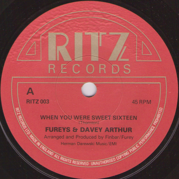 Cover Fureys & Davey Arthur* - When You Were Sweet Sixteen / Big Ships A Sailing (7, Single) Schallplatten Ankauf