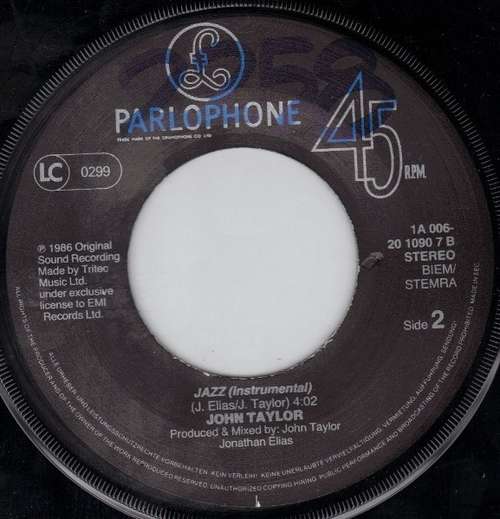 Cover John Taylor - I Do What I Do... (Theme For 9½ Weeks) (7, Single) Schallplatten Ankauf