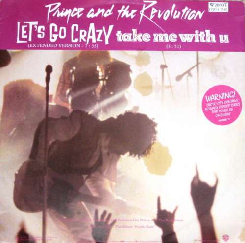 Cover Prince And The Revolution - Let's Go Crazy / Take Me With U (12) Schallplatten Ankauf