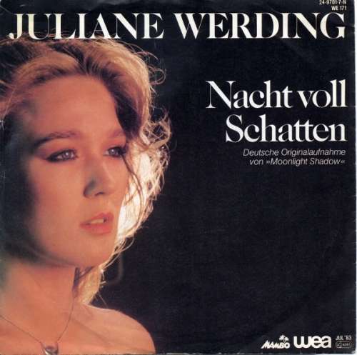 Cover Juliane Werding - Nacht Voll Schatten (7, Single) Schallplatten Ankauf