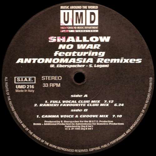 Cover Shallow (4) - No War (12) Schallplatten Ankauf