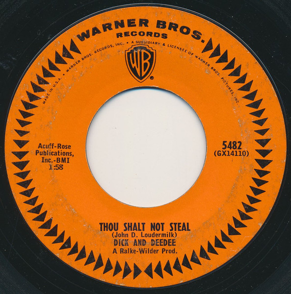 Bild Dick And DeeDee* - Thou Shalt Not Steal / Just 'Round The River Bend (7, Single) Schallplatten Ankauf