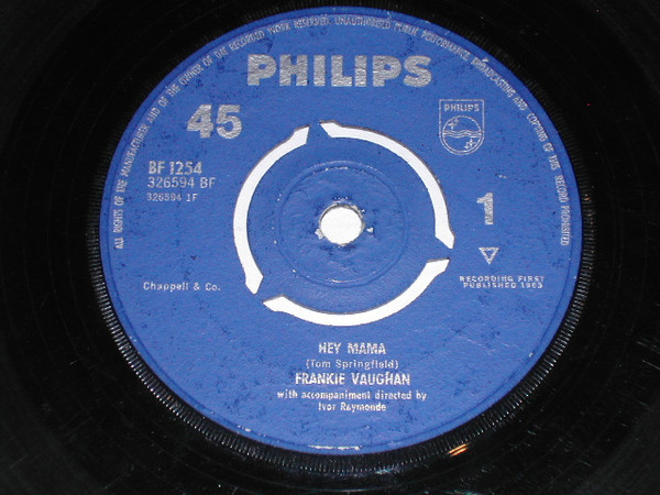 Bild Frankie Vaughan - Hey Mama  (7, Single) Schallplatten Ankauf