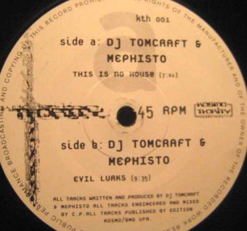 Bild DJ Tomcraft* & Mephisto (2) - This Is No House (12) Schallplatten Ankauf