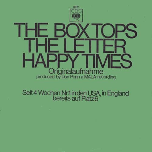 Cover The Box Tops* - The Letter / Happy Times (7, Single) Schallplatten Ankauf