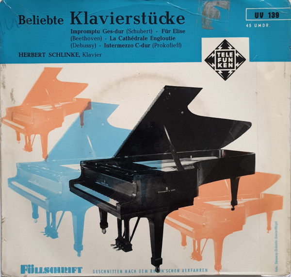 Cover Herbert Schlinke - Beliebte Klaverstücke (7, EP) Schallplatten Ankauf