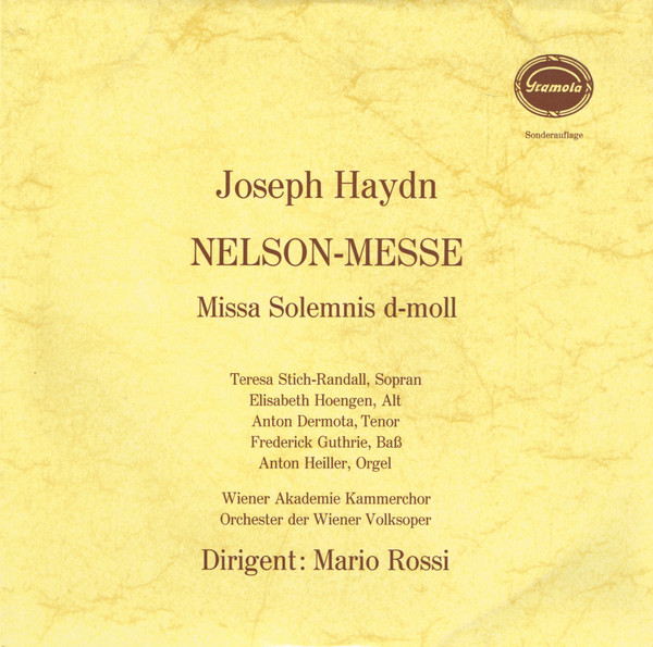 Bild Joseph Haydn - Nelson Messe Missa Solemnis D-moll  (LP, S/Edition) Schallplatten Ankauf
