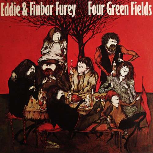 Cover Eddie & Finbar Furey* - Four Green Fields (LP, Album) Schallplatten Ankauf