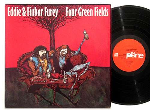 Cover Eddie & Finbar Furey* - Four Green Fields (LP, Album) Schallplatten Ankauf