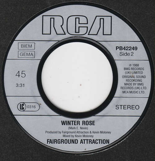 Cover Fairground Attraction - A Smile In A Whisper (7, Single) Schallplatten Ankauf