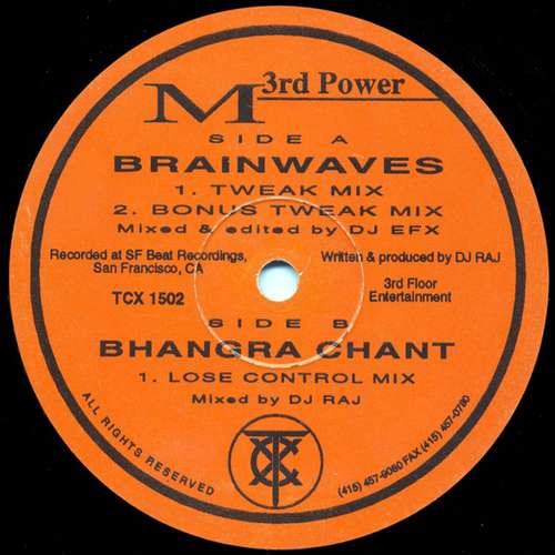 Cover M To The Third Power - Brainwaves / Bhangra Chant (12) Schallplatten Ankauf