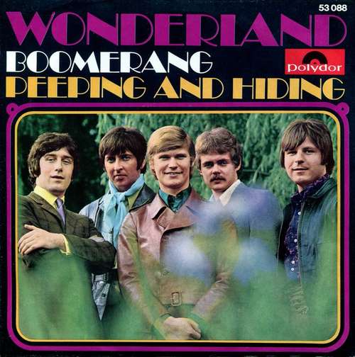 Cover Wonderland (8) - Boomerang  / Peeping And Hiding (7, Single, Mono) Schallplatten Ankauf