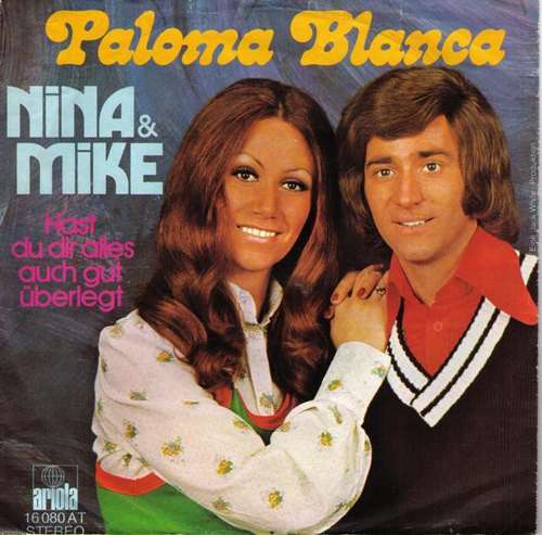 Cover Nina & Mike - Paloma Blanca (7, Single) Schallplatten Ankauf