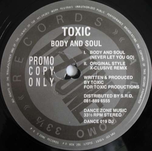Cover Toxic - Body & Soul (12, S/Sided, Etch, Promo) Schallplatten Ankauf