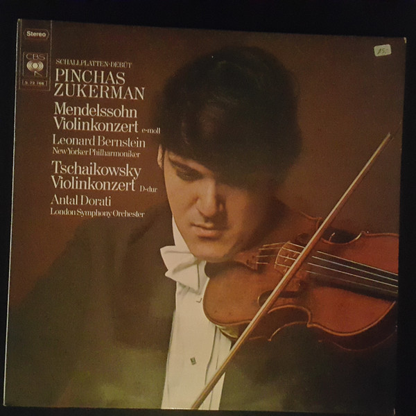 Cover Tchaikovsky*, Mendelssohn*, Pinchas Zukerman - Schallplatten-Debüt Mendelssohn Violinkonzert E-moll, Tchaikovsky Violinkonzert D-Dur (LP, Album) Schallplatten Ankauf