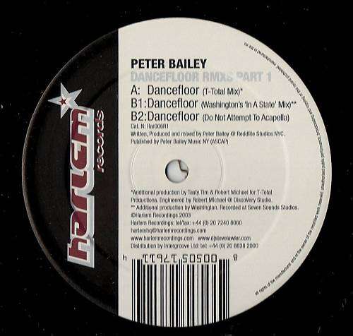 Cover Peter Bailey - Dancefloor (Remixes Part 1) (12) Schallplatten Ankauf