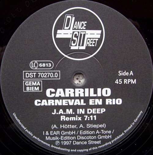 Cover Carrilio - Carneval En Rio (12, S/Sided) Schallplatten Ankauf
