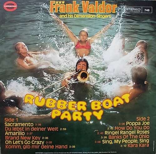 Cover Frank Valdor And His Dimension-Singers - Rubber Boat Party (LP, Album) Schallplatten Ankauf