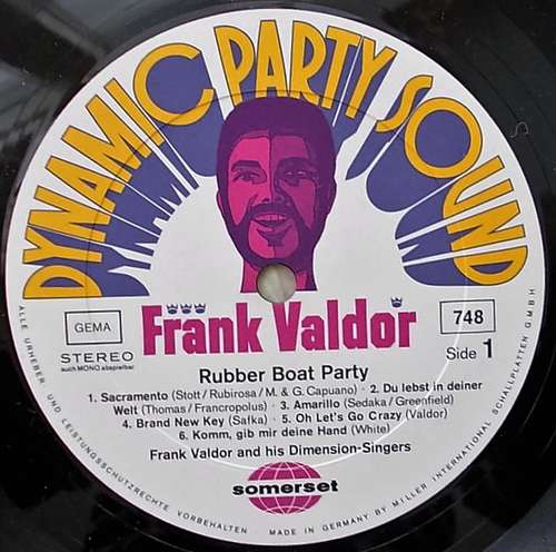 Cover Frank Valdor And His Dimension-Singers - Rubber Boat Party (LP, Album) Schallplatten Ankauf