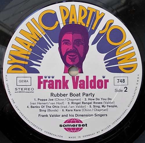 Cover Frank Valdor And His Dimension-Singers - Rubber Boat Party (LP, Album) Schallplatten Ankauf