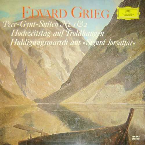 Cover Edvard Grieg - Richard Kraus / Bamberger Symphoniker - Peer-Gynt-Suite Nr. 1 Op. 46 / Hochzeitstag Auf Troldhaugen Op. 65 Nr. 6 / Peer-Gynt-Suite Nr. 2 Op. 55 / Huldigungsmarsch Aus Sigurd Jorsalfar (LP) Schallplatten Ankauf