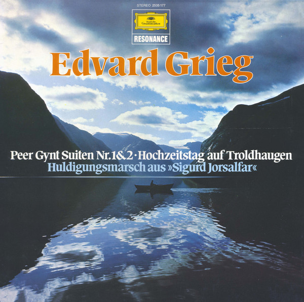 Cover Edvard Grieg - Peer Gynt Suiten Nr.1&2 • Hochzeitstag Auf Troldhaugen / Huldigungsmarsch Aus »Sigurd Jorsalfar« (LP) Schallplatten Ankauf