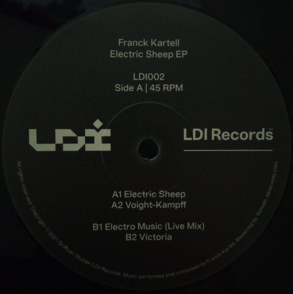 Cover Franck Kartell - Electric Sheep EP (12, EP) Schallplatten Ankauf