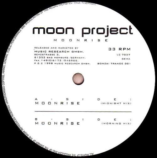 Cover Moon Project - Moonrise (12) Schallplatten Ankauf