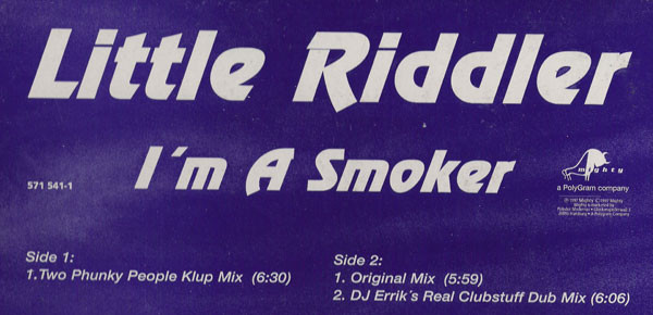 Cover Little Riddler - I'm A Smoker (12) Schallplatten Ankauf