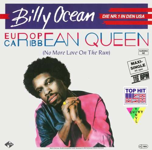 Cover Billy Ocean - European Queen (No More Love On The Run) (12, Maxi, Ora) Schallplatten Ankauf
