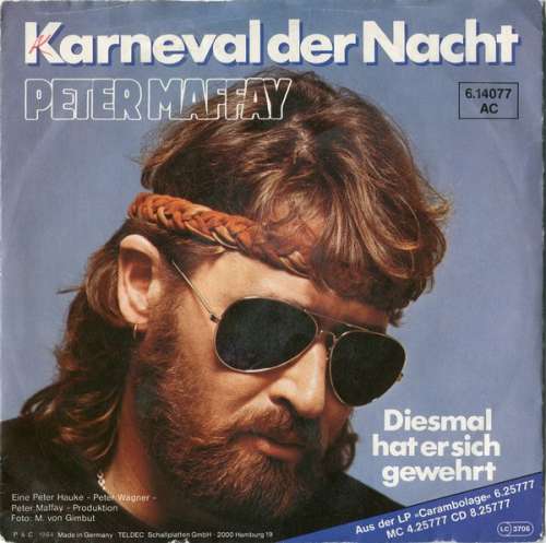 Cover Peter Maffay - Karneval Der Nacht (7, Single) Schallplatten Ankauf