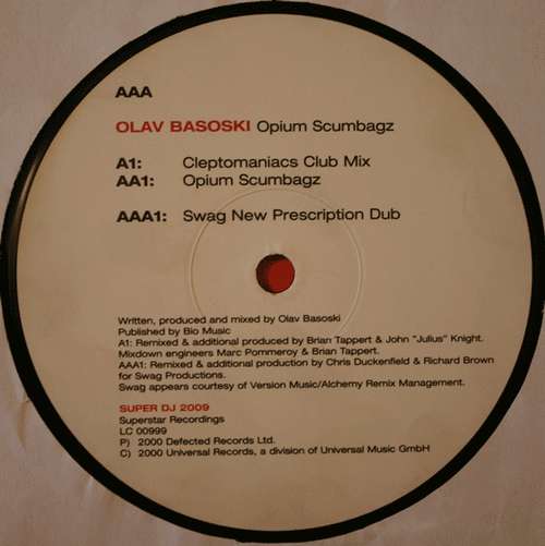 Cover Olav Basoski - Opium Scumbagz (12) Schallplatten Ankauf