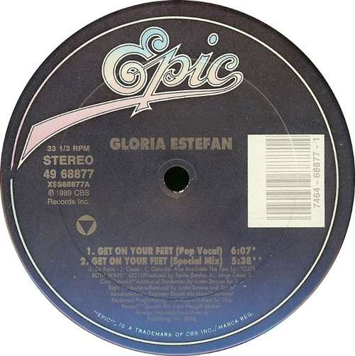 Cover Gloria Estefan - Get On Your Feet (12, Single) Schallplatten Ankauf