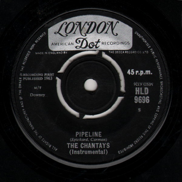 Cover The Chantays - Pipeline (7, Single) Schallplatten Ankauf