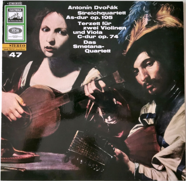 Cover Antonín Dvořák, Das Smetana-Quartett* - Streichquartett As-dur Op. 105 / Terzett Für Zwei Violinen Und Viola C-dur Op. 74 (LP, Album) Schallplatten Ankauf