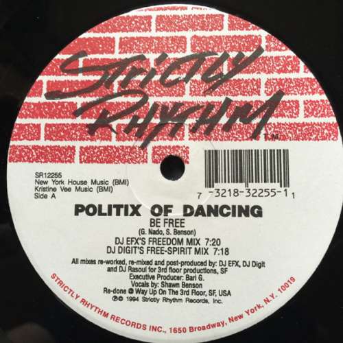 Cover Politix Of Dancing - Be Free (12) Schallplatten Ankauf