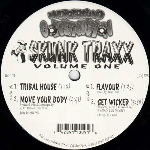 Cover DJ Attack / Gil The Gruv - Skunk Traxx Volume One (12) Schallplatten Ankauf