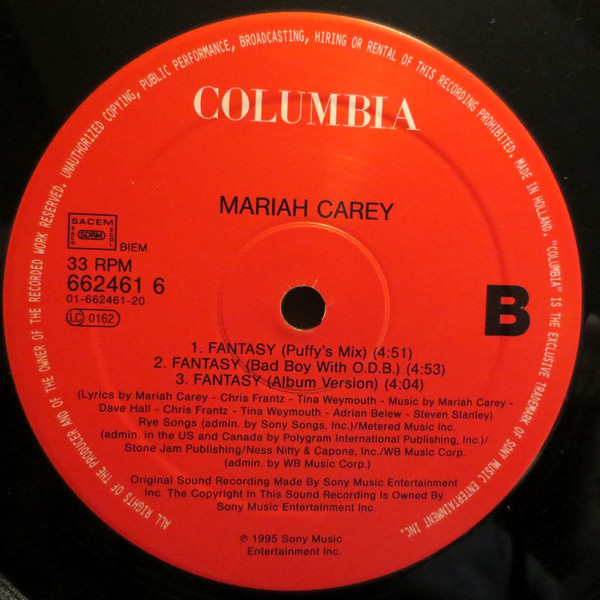 Cover Mariah Carey - Fantasy (2x12, Gat) Schallplatten Ankauf