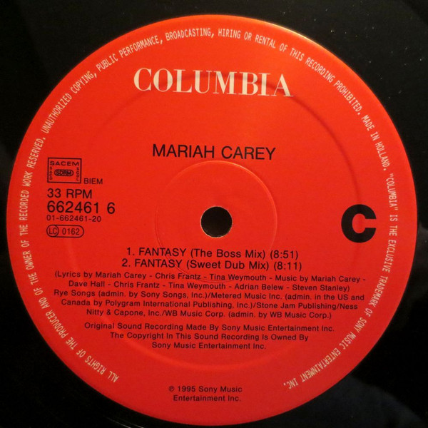 Cover Mariah Carey - Fantasy (2x12, Gat) Schallplatten Ankauf