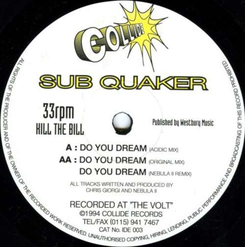 Cover Sub Quaker - Do You Dream (12) Schallplatten Ankauf