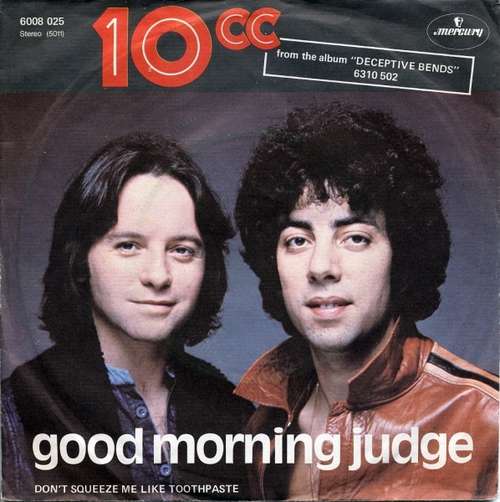 Cover 10cc - Good Morning Judge (7, Single) Schallplatten Ankauf