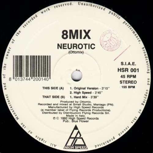 Cover 8Mix* - Neurotic (12) Schallplatten Ankauf