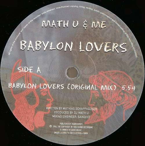 Cover Math U & Me - Babylon Lovers (12) Schallplatten Ankauf