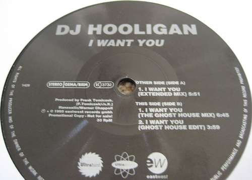 Cover DJ Hooligan - I Want You (2x12, Promo) Schallplatten Ankauf