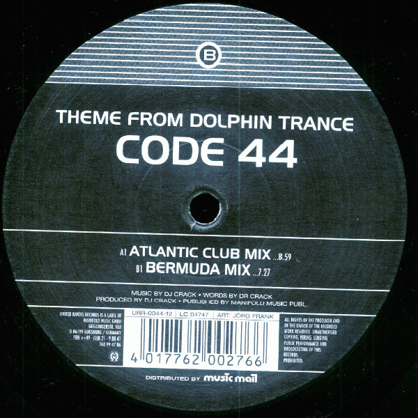 Bild Code 44* - Theme From Dolphin Trance (12) Schallplatten Ankauf