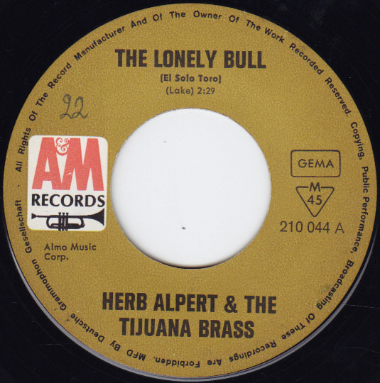 Bild Herb Alpert & The Tijuana Brass - The Lonely Bull (7, Mono, RE) Schallplatten Ankauf