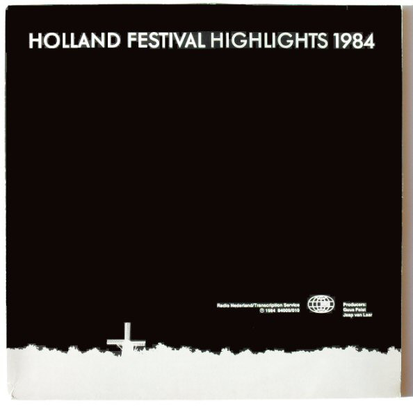 Cover Various - Holland Festival Highlights 1984 (2xLP) Schallplatten Ankauf